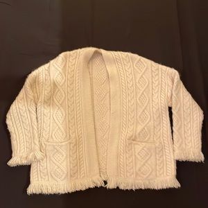 Wool knit cardigan